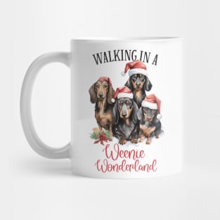 Christmas Dachshunds Pun Mug